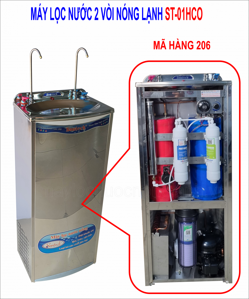 Máy lọc nước nóng lạnh 2 vòi ST-01HCO