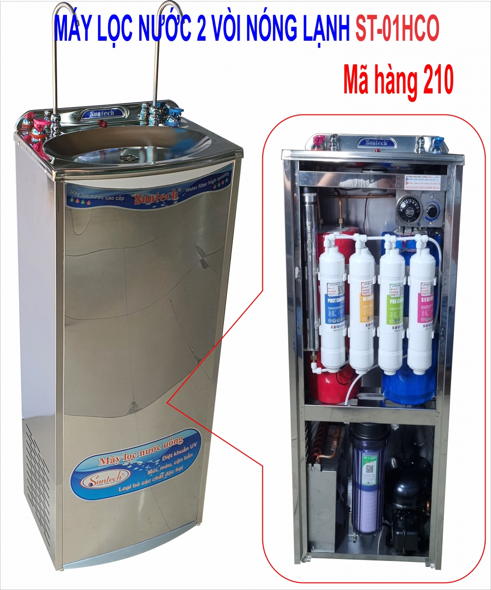 Máy lọc nước 2 vòi nóng lạnh Filter korea