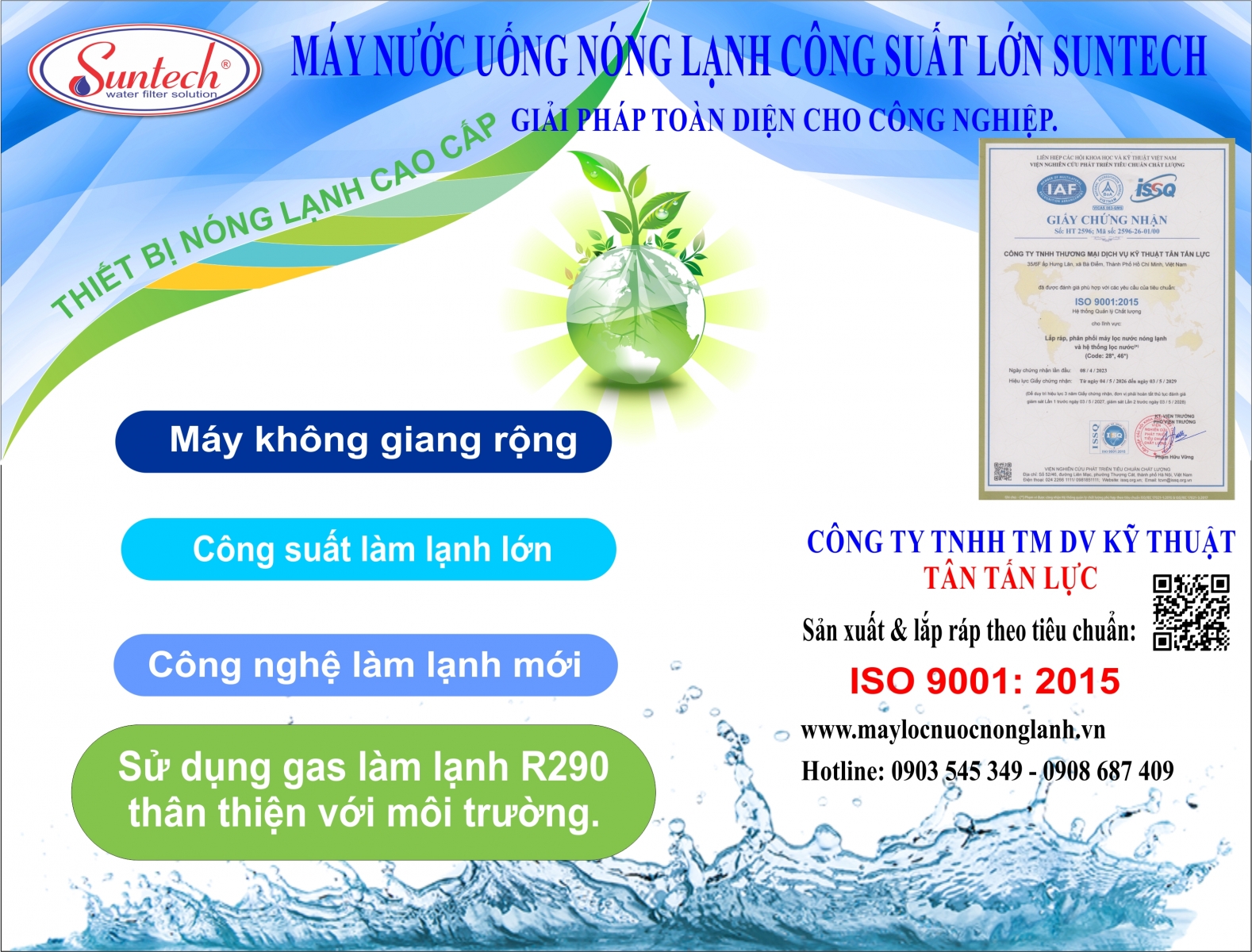 Công Ty Sản Xuất Máy Lọc Nước Nóng Lạnh Công Nghiệp Suntech